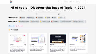 Hi AI Tools - Tech tool for Content Creation