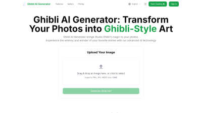 Ghibli AI Generator - Tech tool for Content Creation