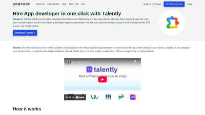Find and Hire app developer in one click - Talently - Tech tool for AI Assistants