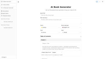 AI Book Generator - Tech tool for Blogging & Publishing