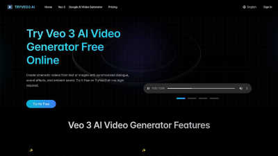TryVeo3.ai: Free Access to Google Veo 3 for AI Video Generation - AI tool for Video
