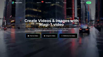 Magi-1 - Tech tool for Content Creation