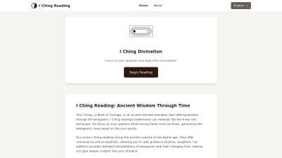 Dao's I Ching Reading - Tech tool for Personal Development