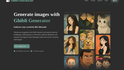 Ghibli Generator - AI tool for Design Tools