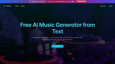 Lami.ai: Free AI Music Generator from Text - AI tool for Content Creation