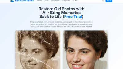 Restore Old Photos - AI tool for Image & Photo