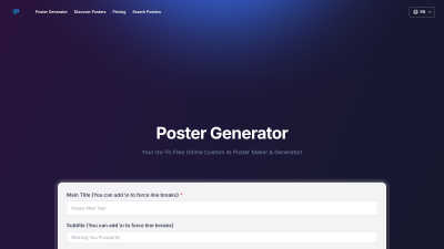 Poster Generator - Tech tool for Content Creation