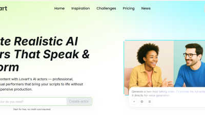 Lovart-Al Actor Generator - Tech tool for Design Tools