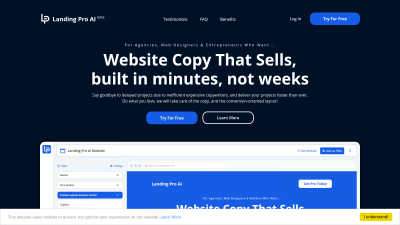 Landing Pro - Tech tool for Content Creation