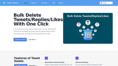 Tweet Delete - Tech tool for Productivity & Management