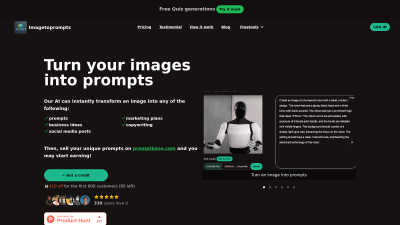 Imagetoprompts - Tech tool for AI Assistants