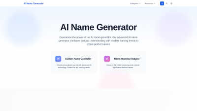 AI The Name - Tech tool for Generative Art