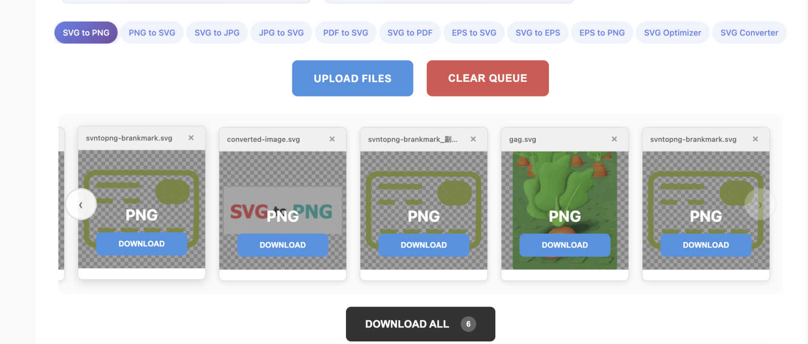 SvgtoPng Convertor application interface and features