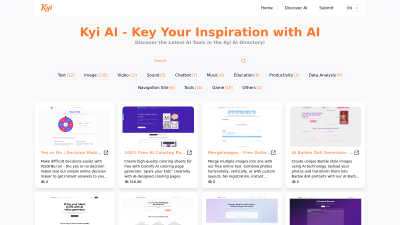 Kyi AI Directory - Tech tool for Content Creation