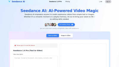 Seedance AI - AI tool for Content Creation