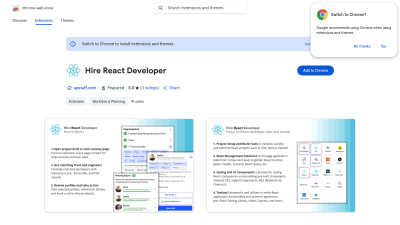Hire React Developer - Tech tool for HR & Recruiting