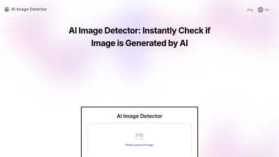 AI Image Detector - Tech tool for Content Creation