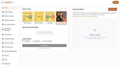 Ghiblify.im - Tech tool for Design Tools