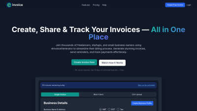 eInvoice Generator - Tech tool for Productivity & Management