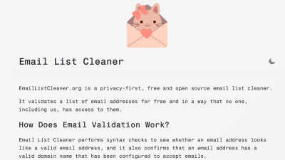 Email List Cleaner - Tech tool for Email Tools