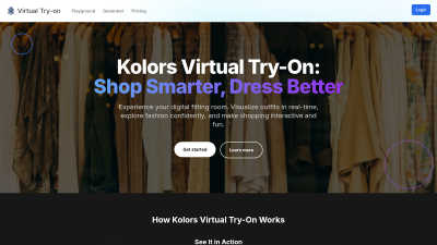 Kolors Virtual Try-On - Tech tool for E-commerce