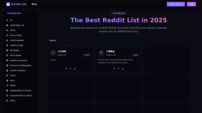Reddit List - Tech tool for SEO