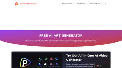 Free AI Art Generator - Tech tool for Content Creation