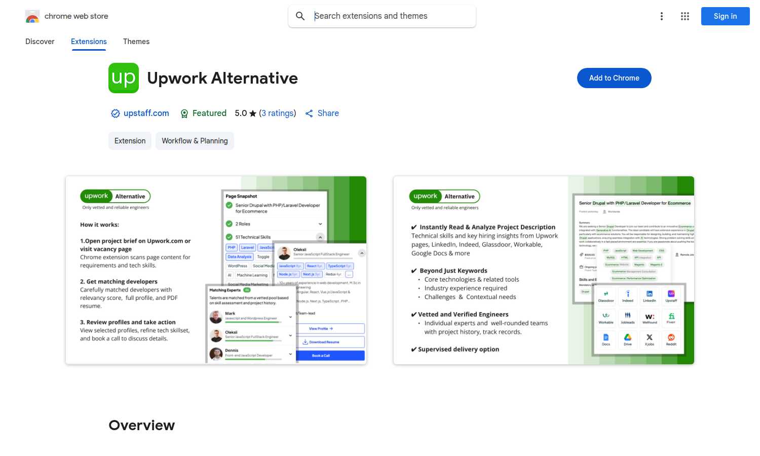 Upwork Alternative application interface and features