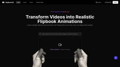 Flipbook3D - Tech tool for Content Creation