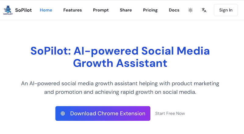 SoPilot application interface and features
