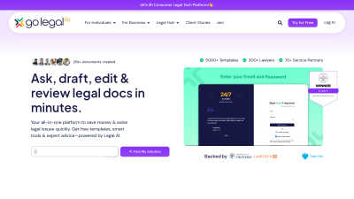 Go Legal AI - Tech tool for Business & Finance