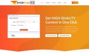 Article Forge Website