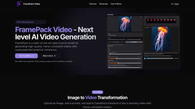 FramePack Video - Tech tool for Content Creation
