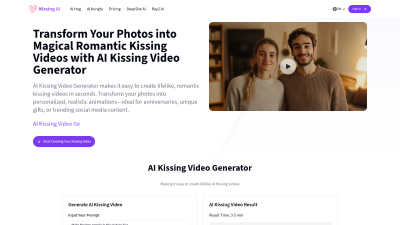 Kissing AI - Tech tool for Content Creation