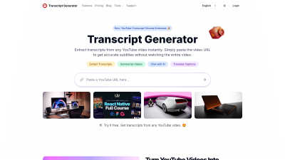 YouTube Transcript Generator - Tech tool for Accessibility