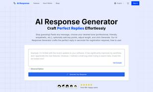 AI Response Generator Website