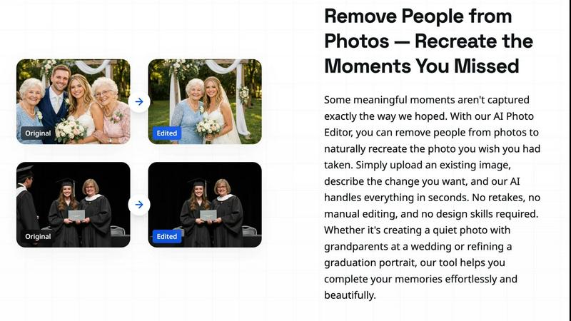 AI Photo Editor application interface and features