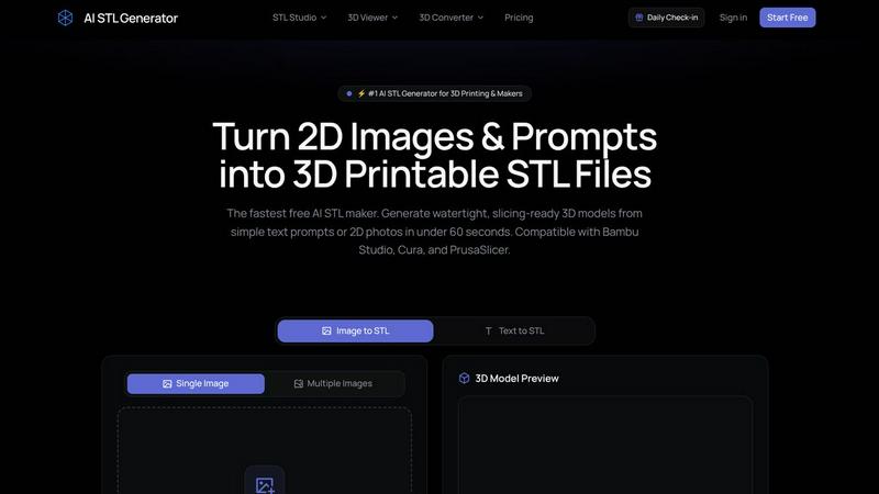 AI STL Generator screenshot