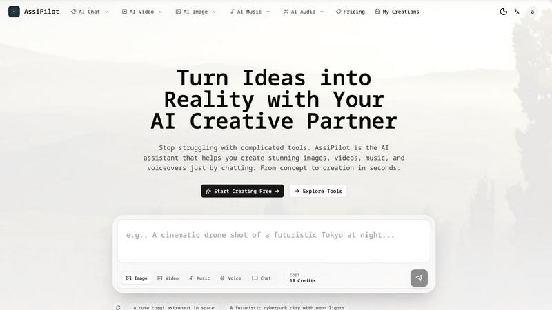 AssiPilot application interface and features