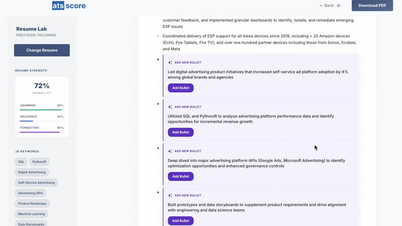 ATSScores screenshot