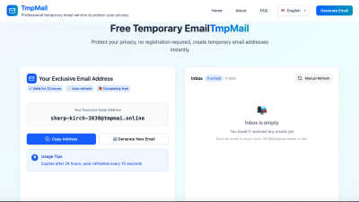 Tmp Mail - Tech tool for Productivity & Management