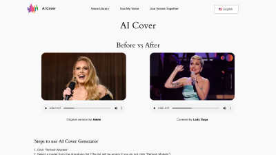 AI Cover Generator - Tech tool for Audio & Music
