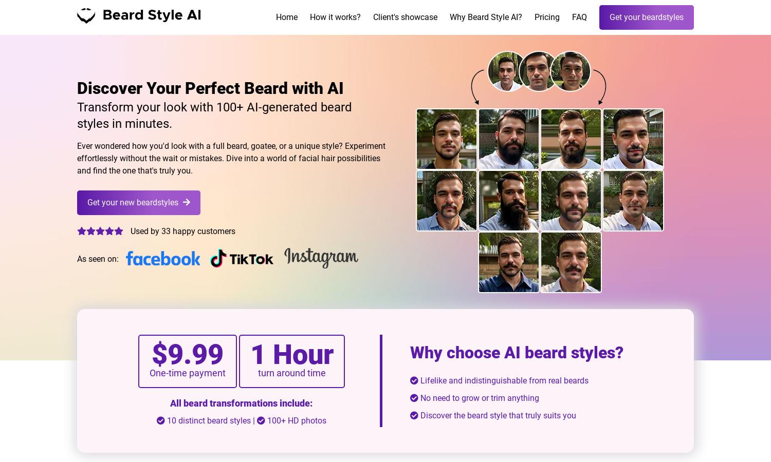 Beard Style AI Website