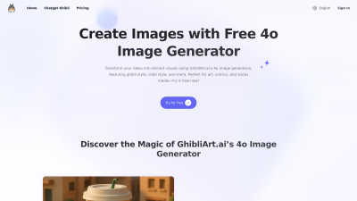 Ghibli Art AI: Free ChatGPT Ghibli AI Generator - Tech tool for Generative Art