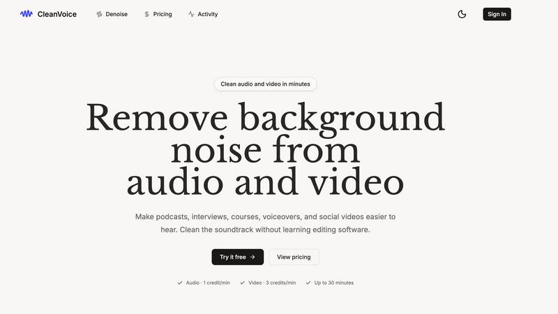Clean Voice App screenshot
