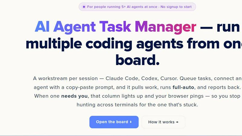 Codersera AI Agent Task Manager screenshot