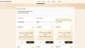 Cursive Generators
