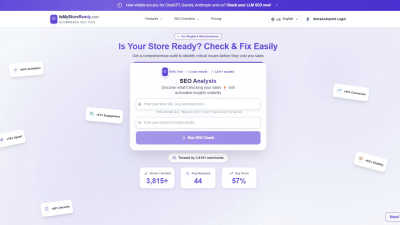 IsMyStoreReady.com - Tech tool for SEO