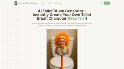 AI Toilet Brush Generator - Tech tool for Content Creation