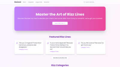RizzLinesAI - Tech tool for Personal Development